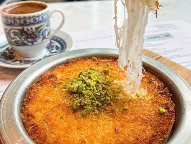 Künefe au fromage : un gâteau traditionnel turc