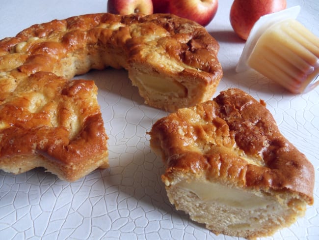 Gâteau aux Flamby et aux pommes