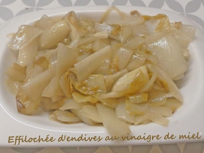 Effilochée d'endives au vinaigre de miel