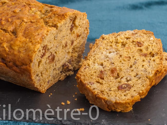 Banana bread aux raisins secs macérés au rhum