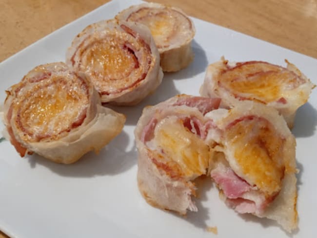 Roulés de bricks jambon mozza