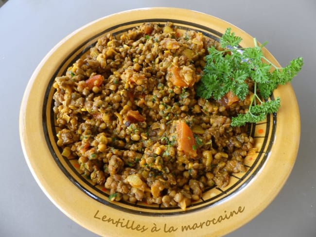 Salade de lentilles à la marocaine