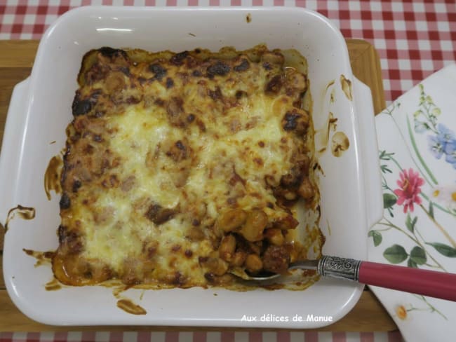 Haricots coco roses d'Italie gratinés  (ou Coco de Paimpol)