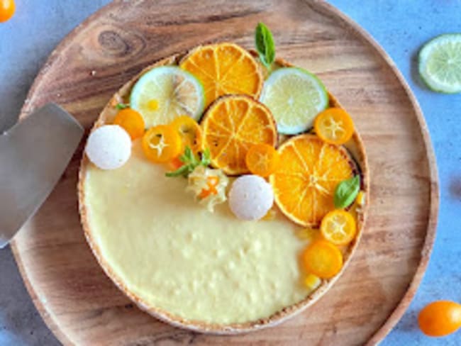 Belle tarte sucrée à l’orange