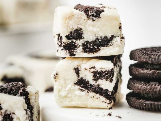 Fudge Chocolat Blanc et biscuits Oreo