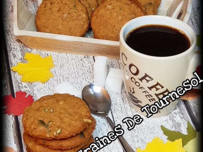 Cookies healthy aux graines de tournesol et de courge