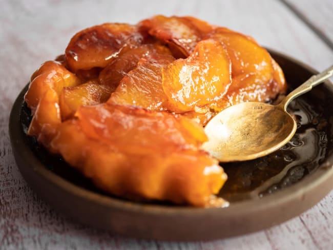 Tarte tatin vegan, sans oeufs, sans lactose