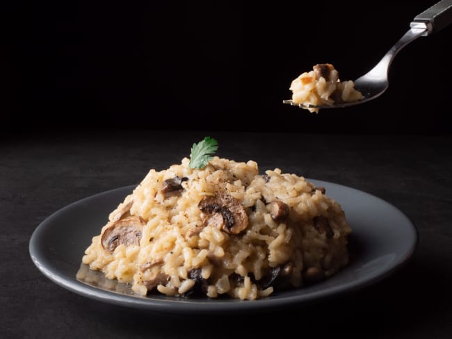 Risotto aux champignons vegan