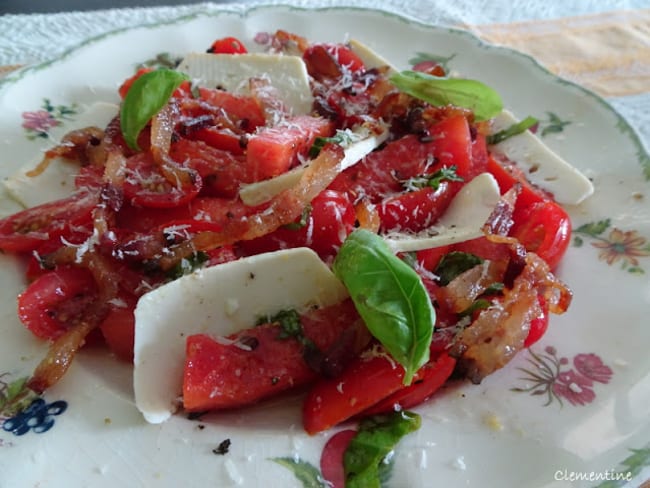 Salade estivale de tomates, pastèque et ricotta salata de Simone Zanoni