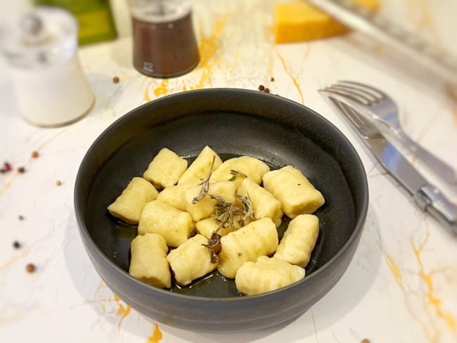 Gnocchi avec les restes de pommes de terre