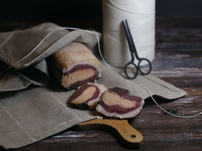 Magrets séchés au foie gras et au Cognac