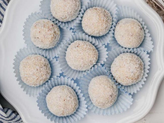 Truffes chocolat blanc coco à offrir pour les fêtes !