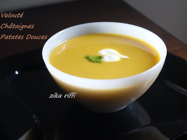 Velouté de châtaignes et patates douces