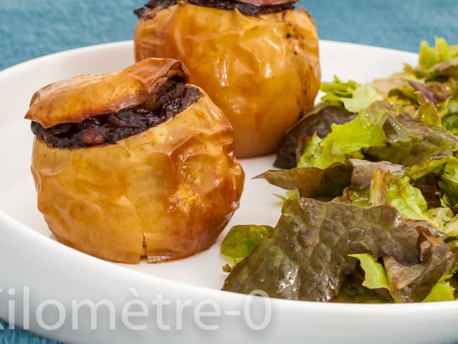 Pommes farcies aux boudins noirs