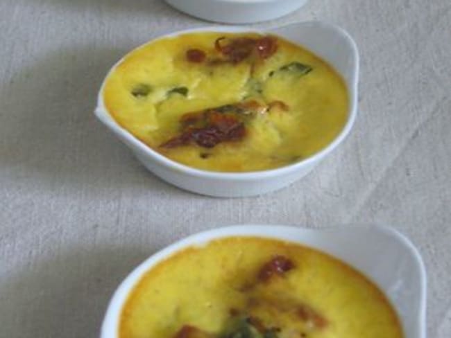 Crème brulée aux tomates séchées