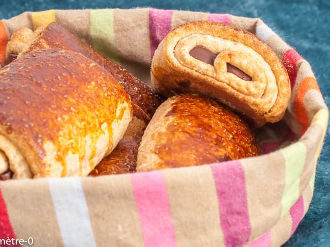 Petits pains au chocolat briochés