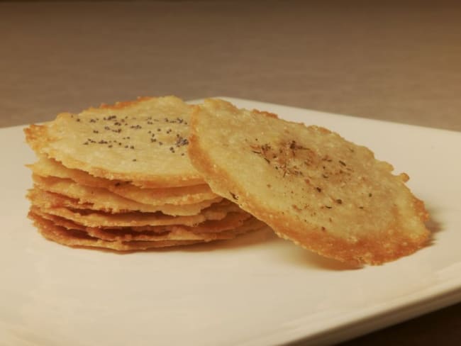 Tuiles au parmesan pour l'apéritif