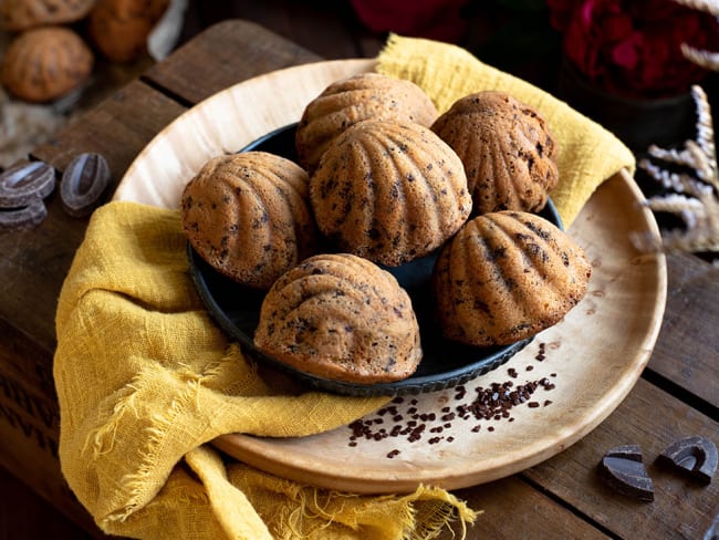 Madeleines aux pépites de chocolat