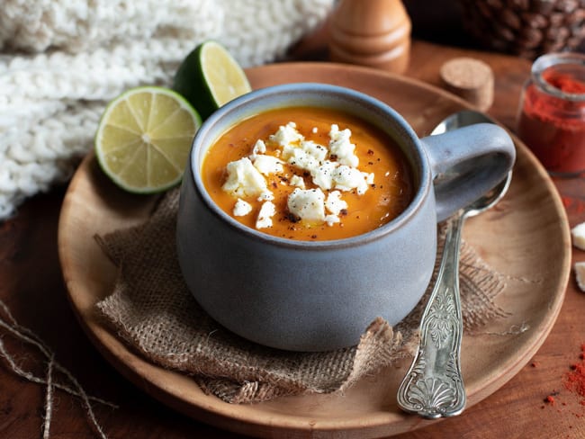 Soupe patate douce feta