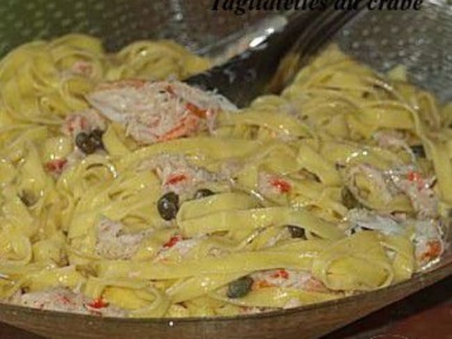 Tagliatelles au crabe