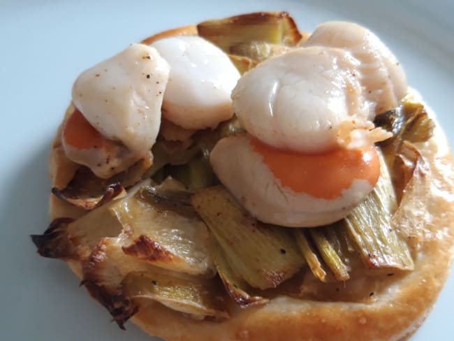 Tartelettes feuilletées aux Noix de Saint-Jacques