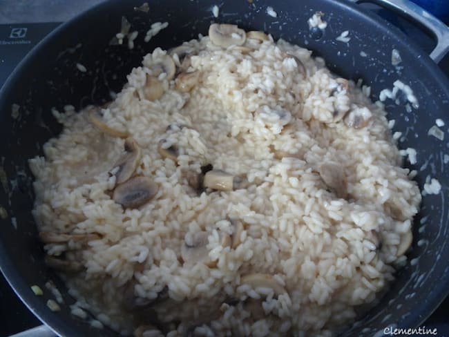 Risotto aux champignons et arancini