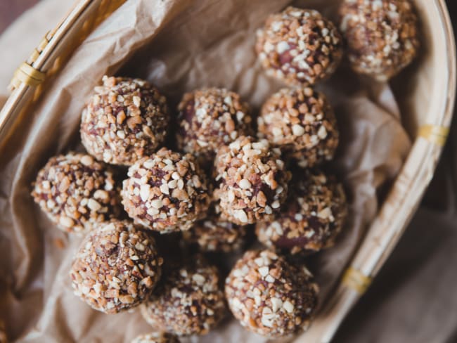 Truffes chocolat et praliné (bonbons)