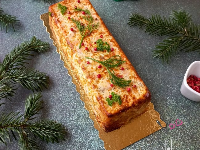 Terrine aux 2 saumons, fumé et frais