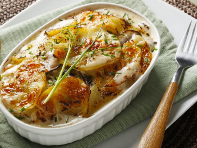 Tartiflette aux cèpes