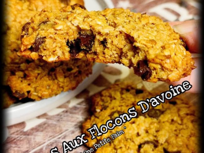 Cookies aux flocons d’avoine et chocolat