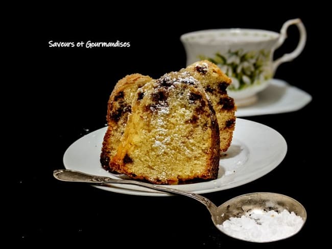 Gâteau au yaourt et pépites de chocolat