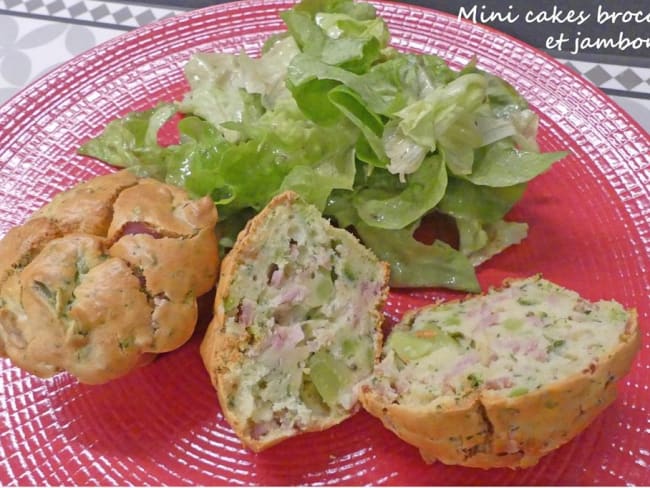 Mini cakes brocolis et jambon