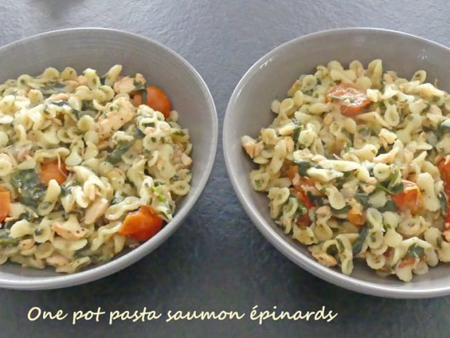 One pot pasta saumon épinards : un repas complet