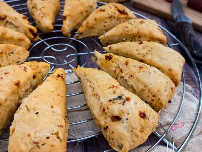 Scones au chorizo et au parmesan pour un apéritif dinatoire