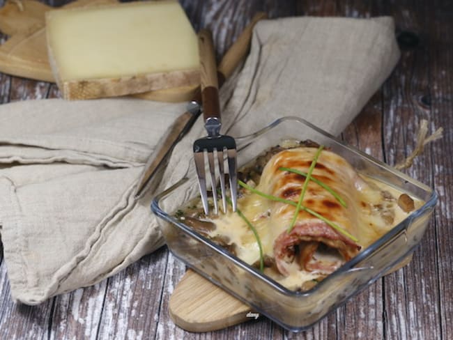 Escalopes comtoises aux champignons