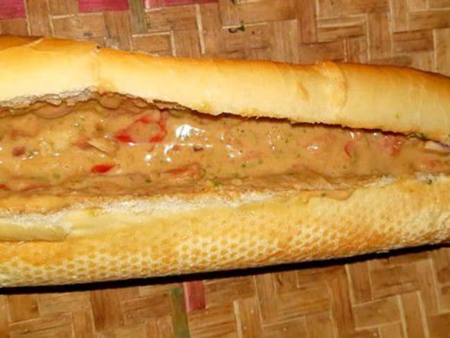 Sandwich à la pâte d'arachide non sucrée Dakatine Réunionnais (974)