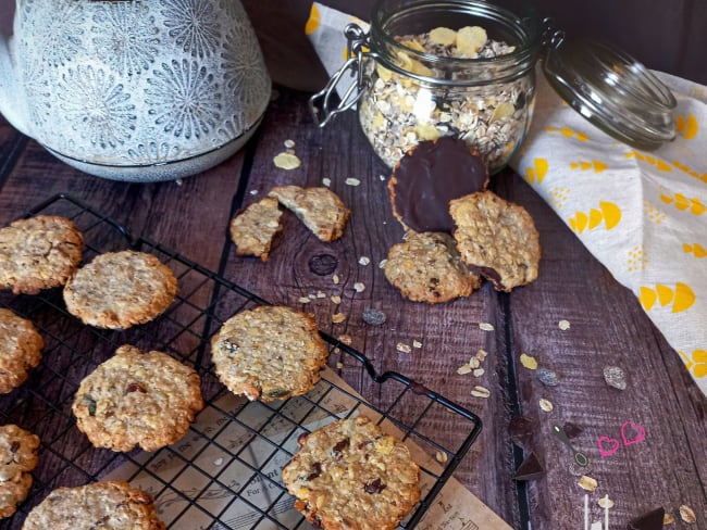 Crackers sucrés aux flocons d'avoine