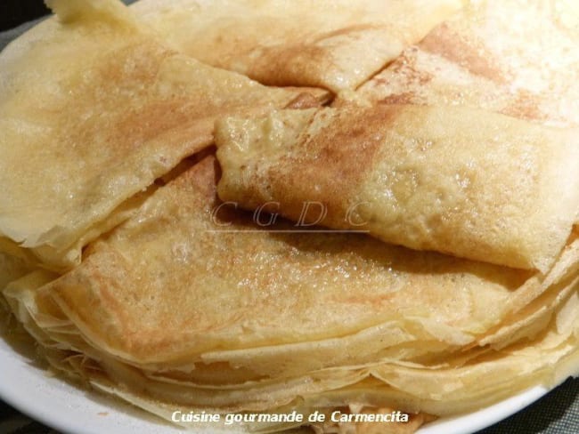 Crêpes aromatisées au Limoncello