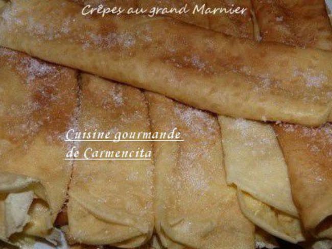 Crêpes sucrées au grand Marnier pour la chandeleur