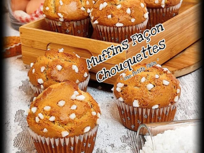 Muffins façon chouquettes avec grains de sucre