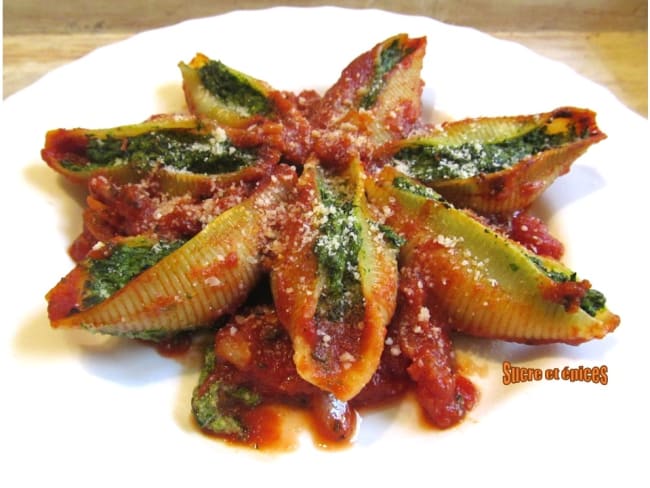 Conchiglionis farcis à l'italienne