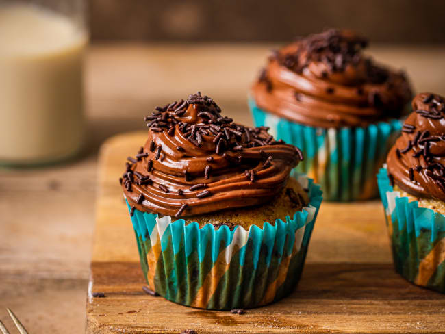 Muffins façon banana bread au chocolat et au speculoos