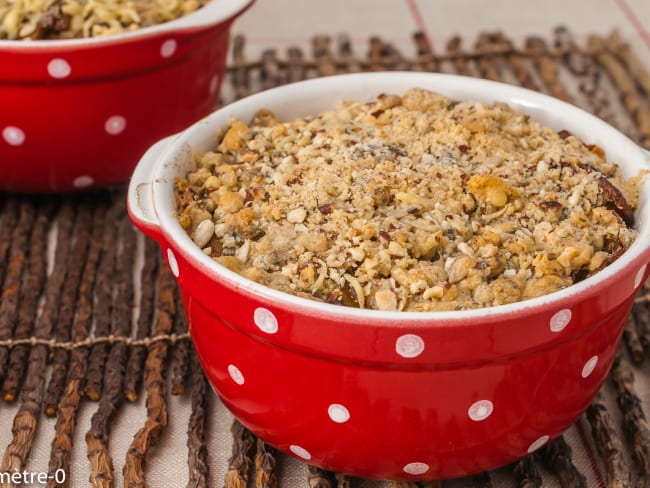 Gratins de courge individuels aux cèpes et châtaignes