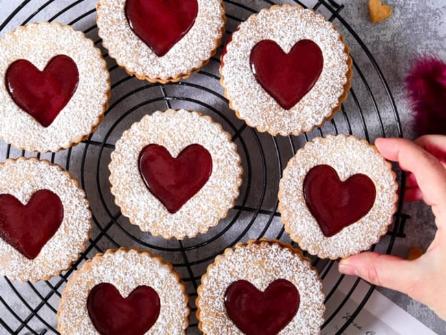 Sablés coeur à la confiture parfait pour la Saint Valentin