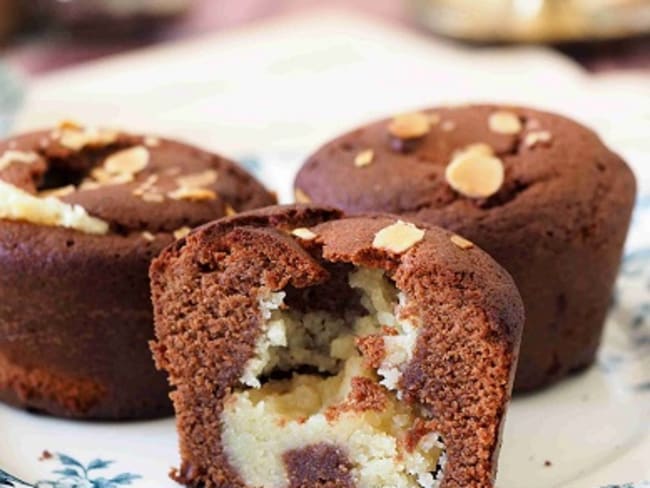 Muffins Chocolat et crème d'amande