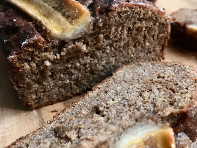 Cake sans gluten, sans oeufs et sans lactose à la banane