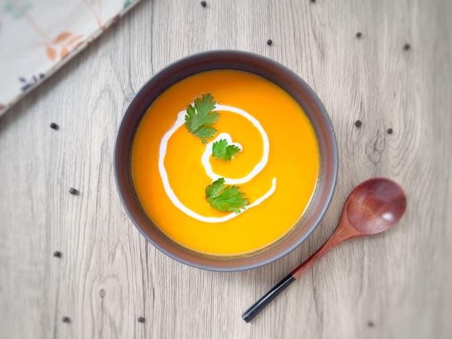 Soupe carottes et gingembre ultra simple