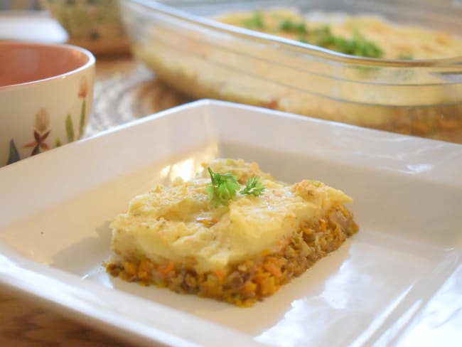 Le hachis parmentier de légumes facile, vegan, sans soja, sans gluten