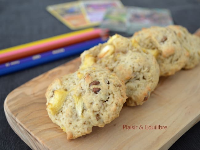 Cookies parfumés aux pommes, noix et sirop d’érable