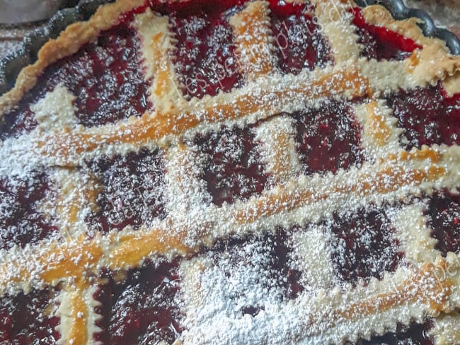 La tarte queyrassine aux framboises des montagnes